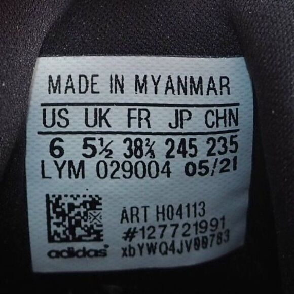 Adidas Fortarun Running Sneakers Black / Multicolor H04113 Youth 6 - Picture 10 of 11